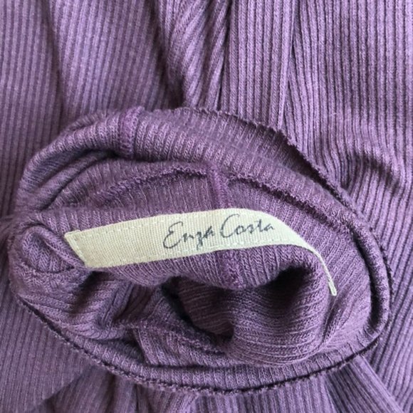 New Revolve Enza Costa rib knit turtleneck long sleeve bodycon mini dress